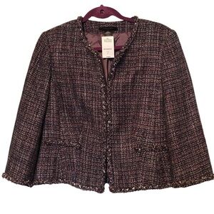 Andrea Behar tweed jacket size 8